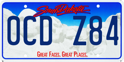 SD license plate 0CDZ84