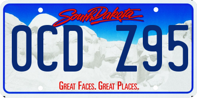 SD license plate 0CDZ95