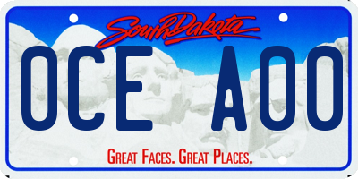 SD license plate 0CEA00
