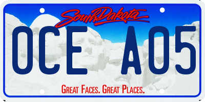 SD license plate 0CEA05