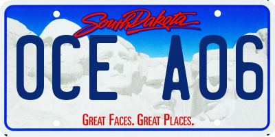 SD license plate 0CEA06