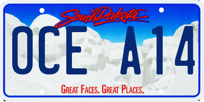 SD license plate 0CEA14