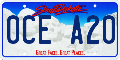 SD license plate 0CEA20