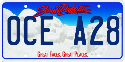 SD license plate 0CEA28