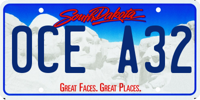 SD license plate 0CEA32