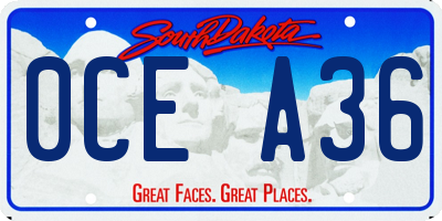 SD license plate 0CEA36