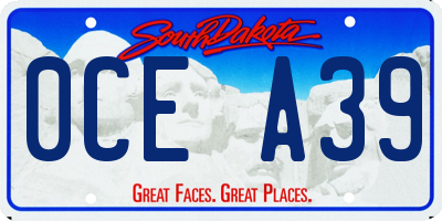 SD license plate 0CEA39