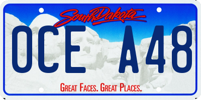 SD license plate 0CEA48