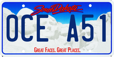 SD license plate 0CEA51
