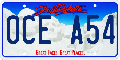 SD license plate 0CEA54