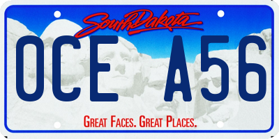 SD license plate 0CEA56