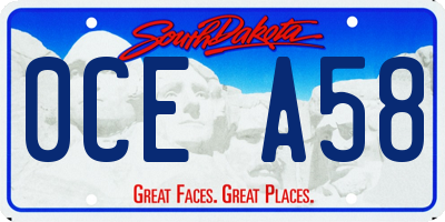 SD license plate 0CEA58