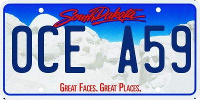 SD license plate 0CEA59