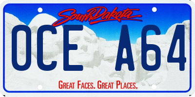SD license plate 0CEA64