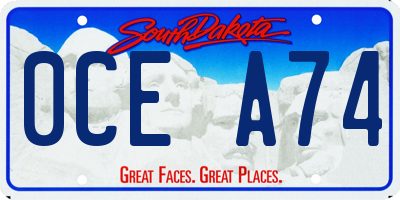SD license plate 0CEA74