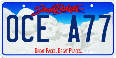 SD license plate 0CEA77