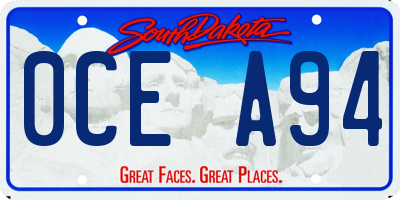 SD license plate 0CEA94