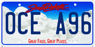 SD license plate 0CEA96