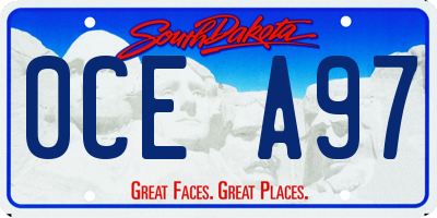SD license plate 0CEA97