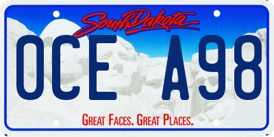 SD license plate 0CEA98
