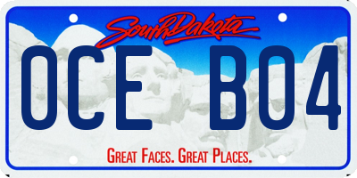 SD license plate 0CEB04