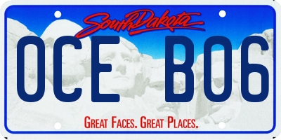 SD license plate 0CEB06