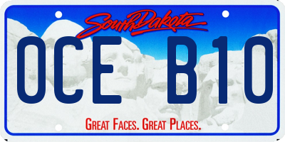 SD license plate 0CEB10