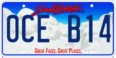 SD license plate 0CEB14