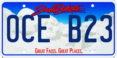 SD license plate 0CEB23
