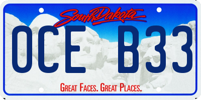 SD license plate 0CEB33