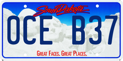SD license plate 0CEB37