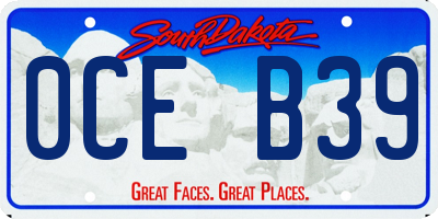 SD license plate 0CEB39