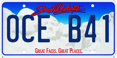 SD license plate 0CEB41