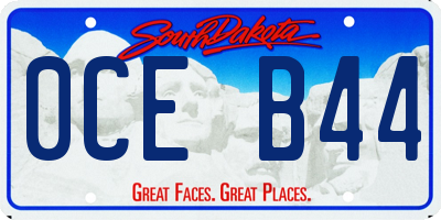 SD license plate 0CEB44