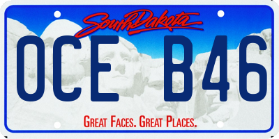 SD license plate 0CEB46