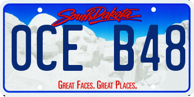 SD license plate 0CEB48