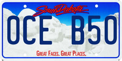 SD license plate 0CEB50
