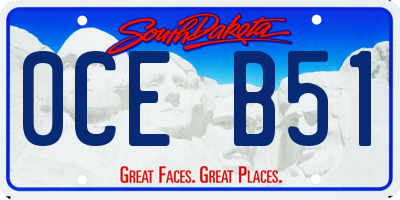 SD license plate 0CEB51