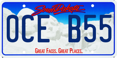 SD license plate 0CEB55