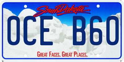 SD license plate 0CEB60