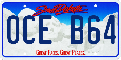 SD license plate 0CEB64