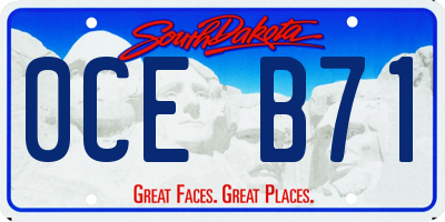 SD license plate 0CEB71