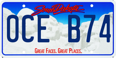 SD license plate 0CEB74