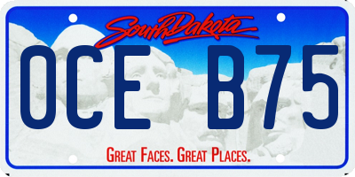 SD license plate 0CEB75