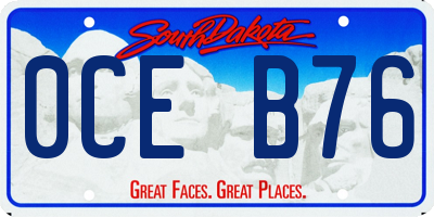 SD license plate 0CEB76