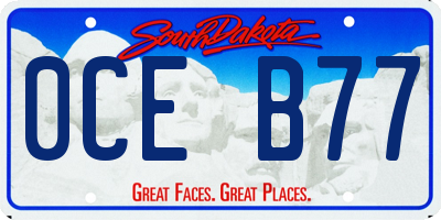 SD license plate 0CEB77