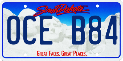 SD license plate 0CEB84