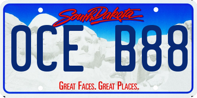 SD license plate 0CEB88