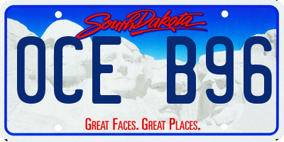 SD license plate 0CEB96