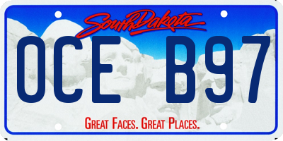 SD license plate 0CEB97